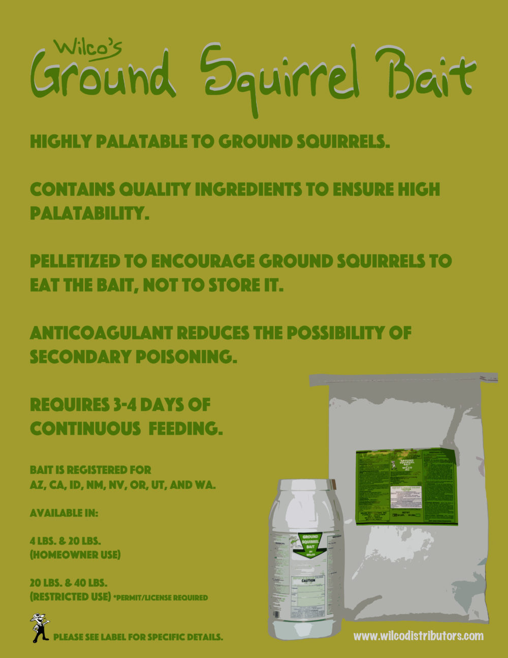 Wilco's Ground Squirrel Bait Wilco Distributors, Inc